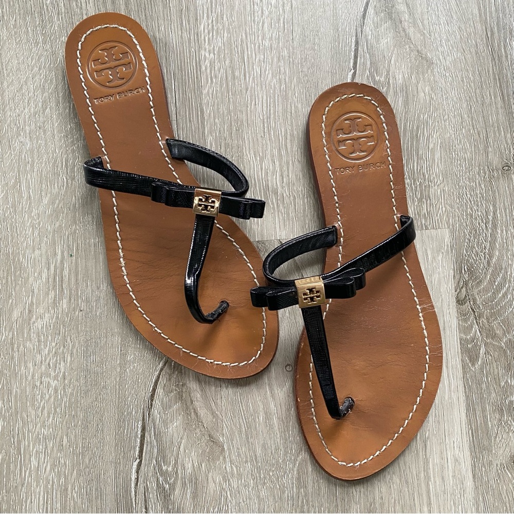 Tory Burch Bow Leighanne Flat Thong 6